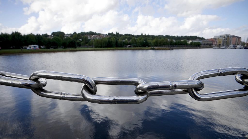 Picture of a chain link, symbolising backlinks in accountant SEO